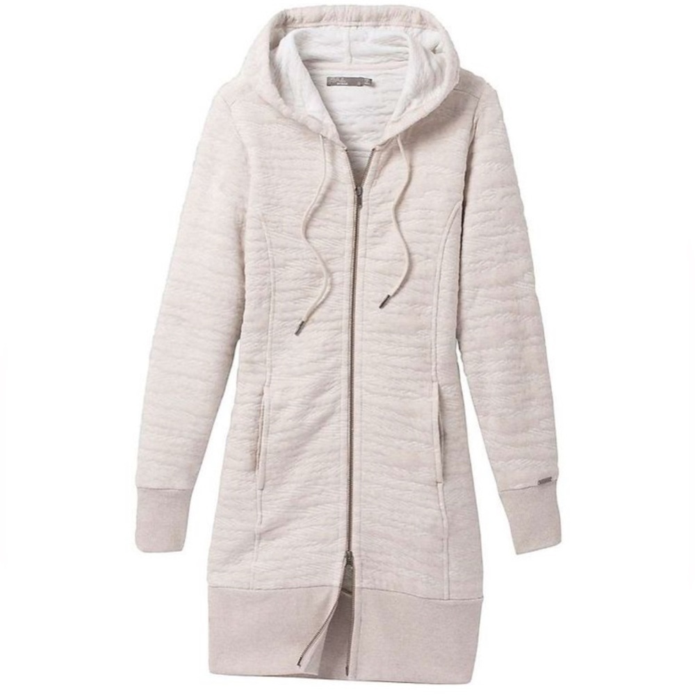 Prana Carin jacket zip up long line hoodie